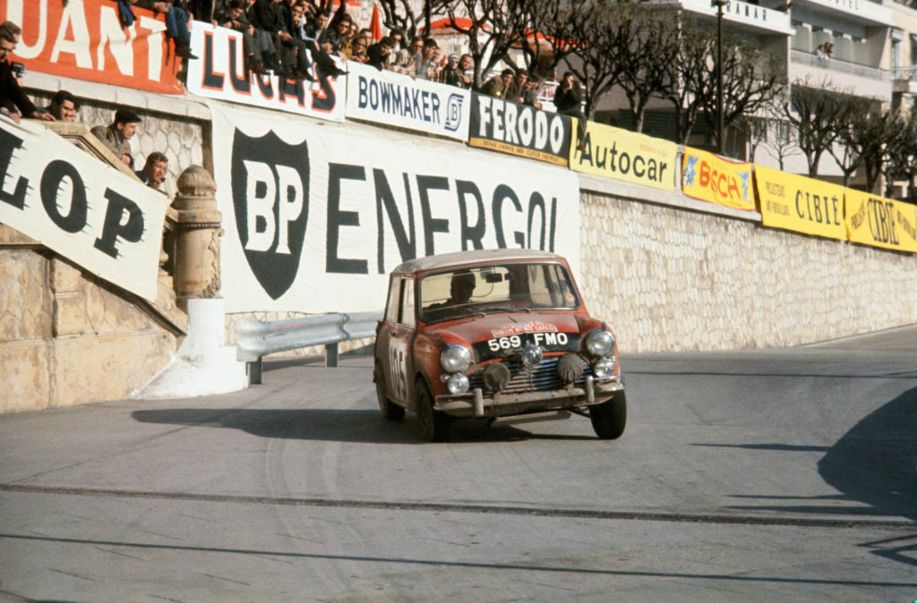 Paddy Hopkirk during the 1964 Monte Carlo Rally