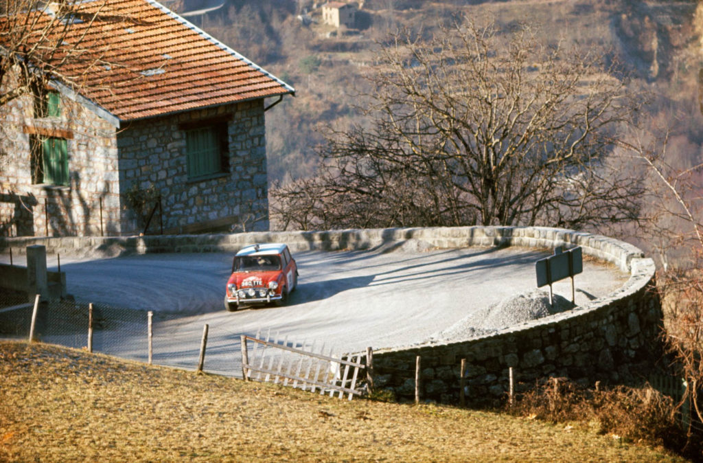 Paddy Hopkirk during the 1964 Monte Carlo Rally