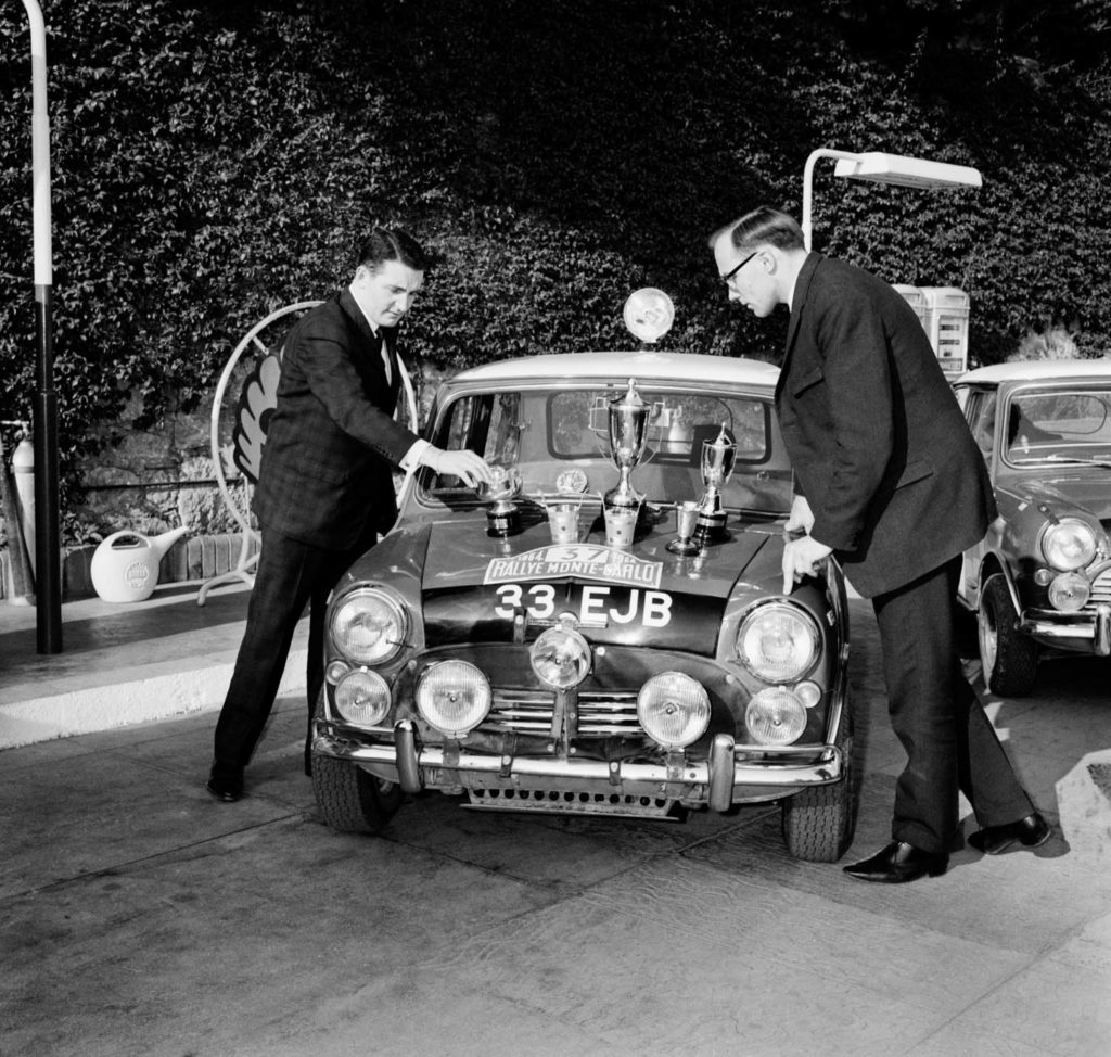 Paddy Hopkirk with co-driver Henry Lidden