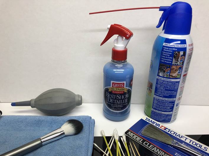 Guide to cleaning and detail equipment for model cars