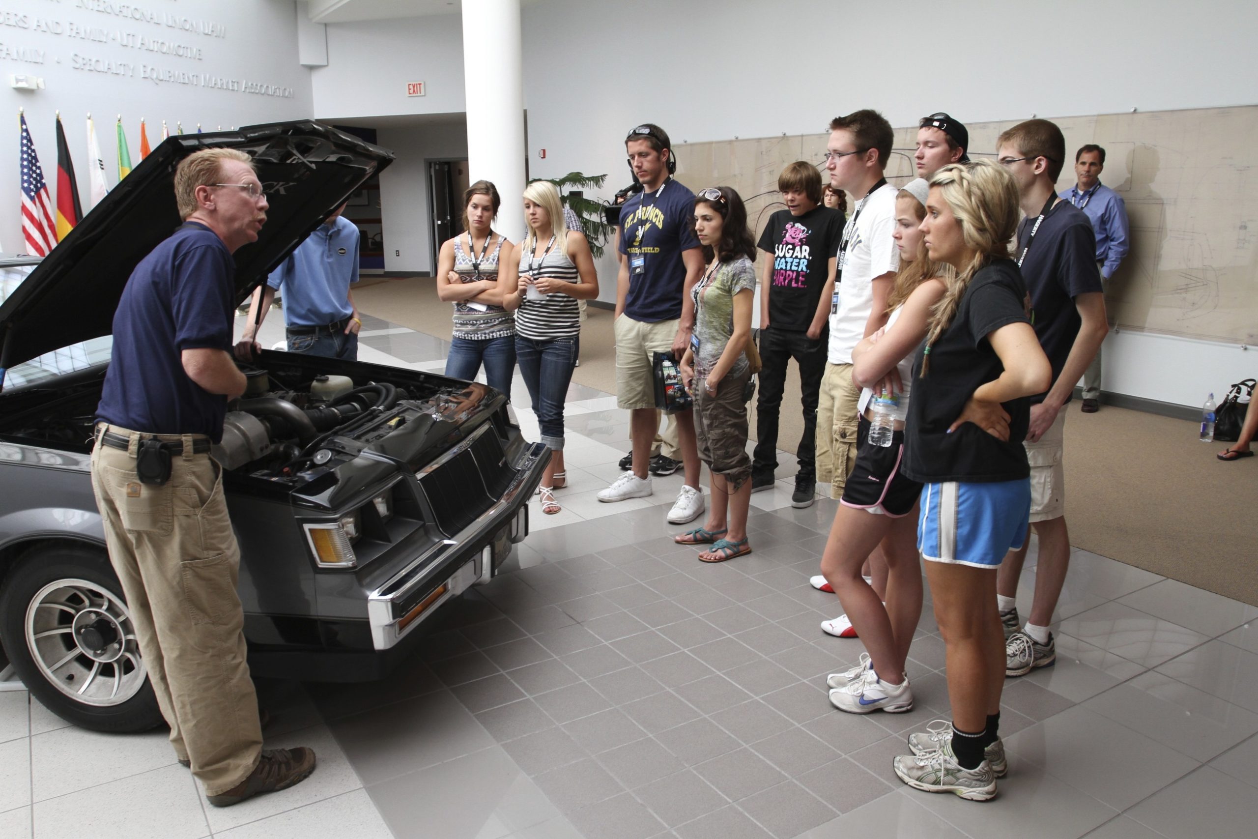 Young drivers learn to shift classics