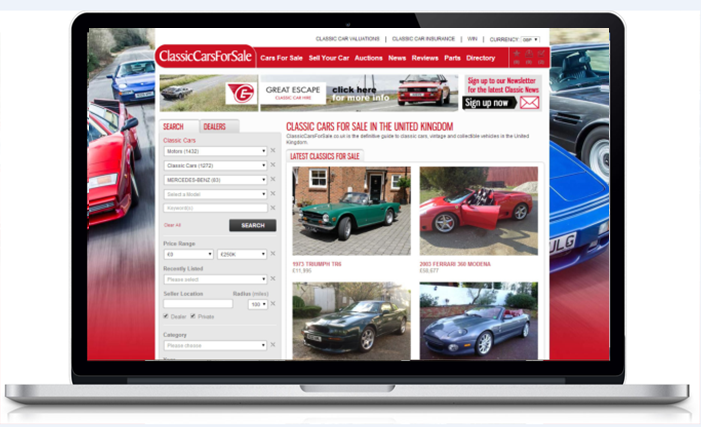 www.classiccarsforsale.co.uk : Hagerty Road Tests the New Website