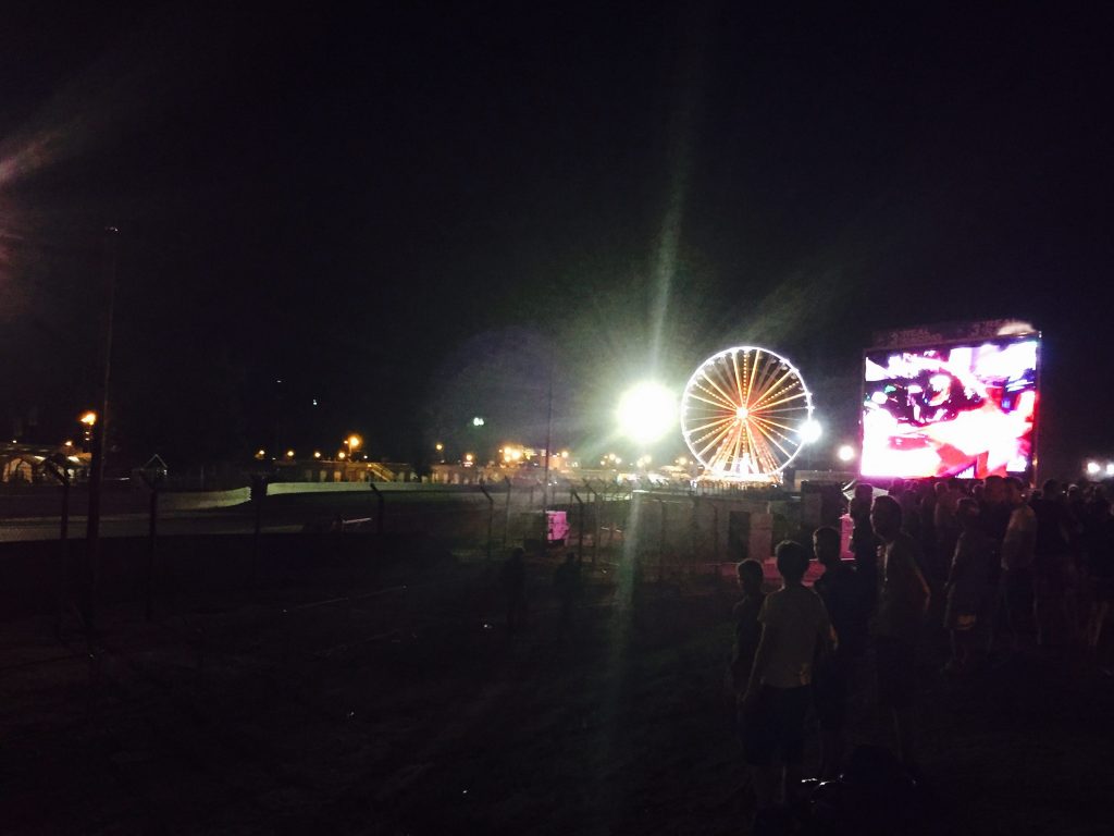 Le Mans race at night