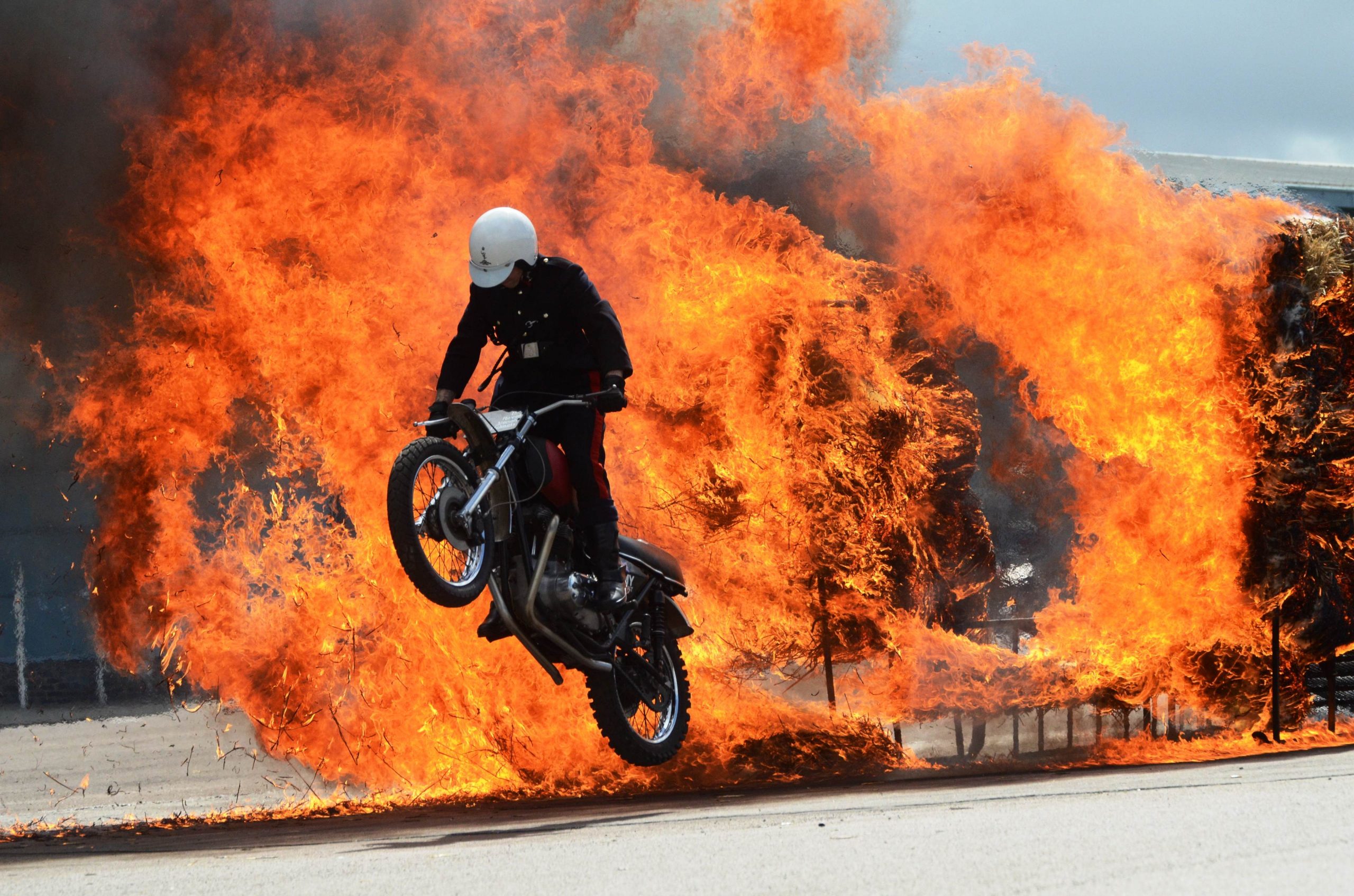 Bike inspections at 4am and daredevil bikers who didn’t have a licence: a rider’s memories of the White Helmets display team