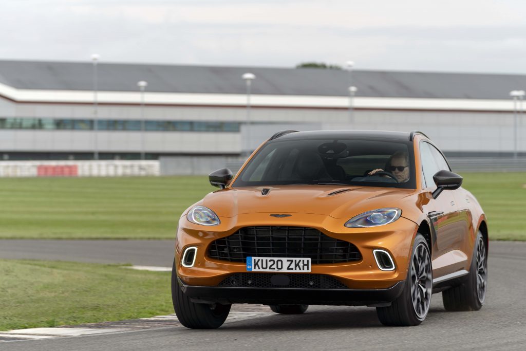 Gavin Green tests the Aston Martin DBX on the track at Silverstone_Hagerty