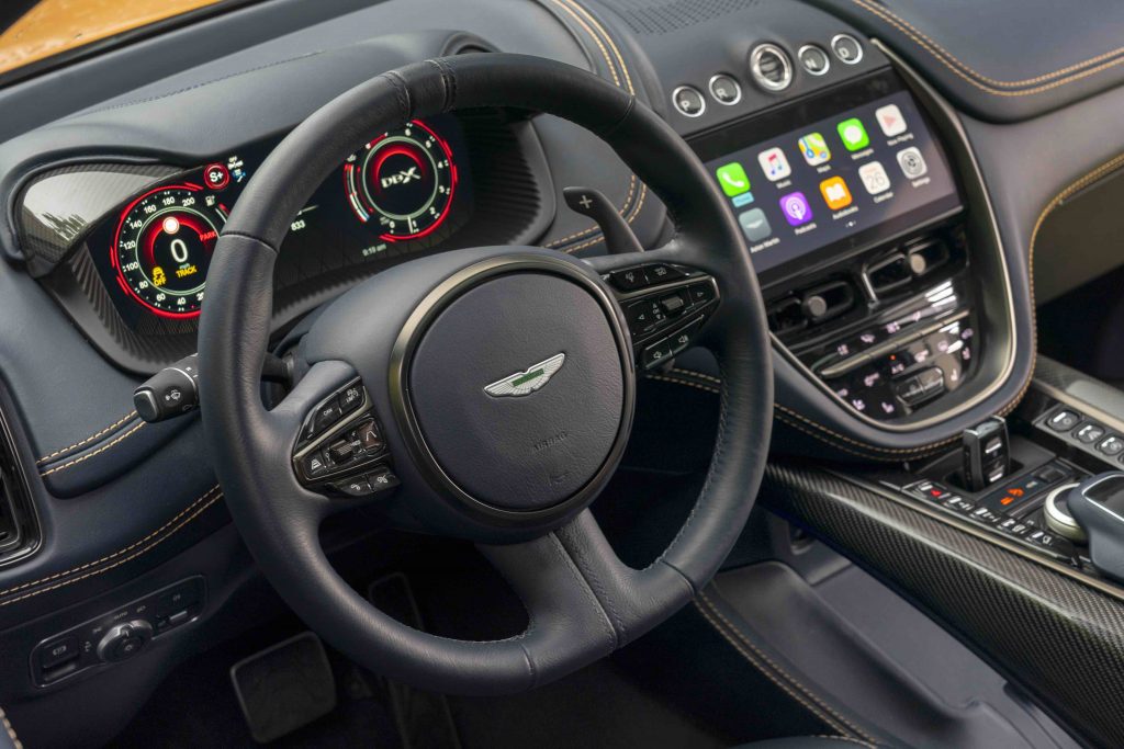 Interior of the 2021 Aston Martin DBX