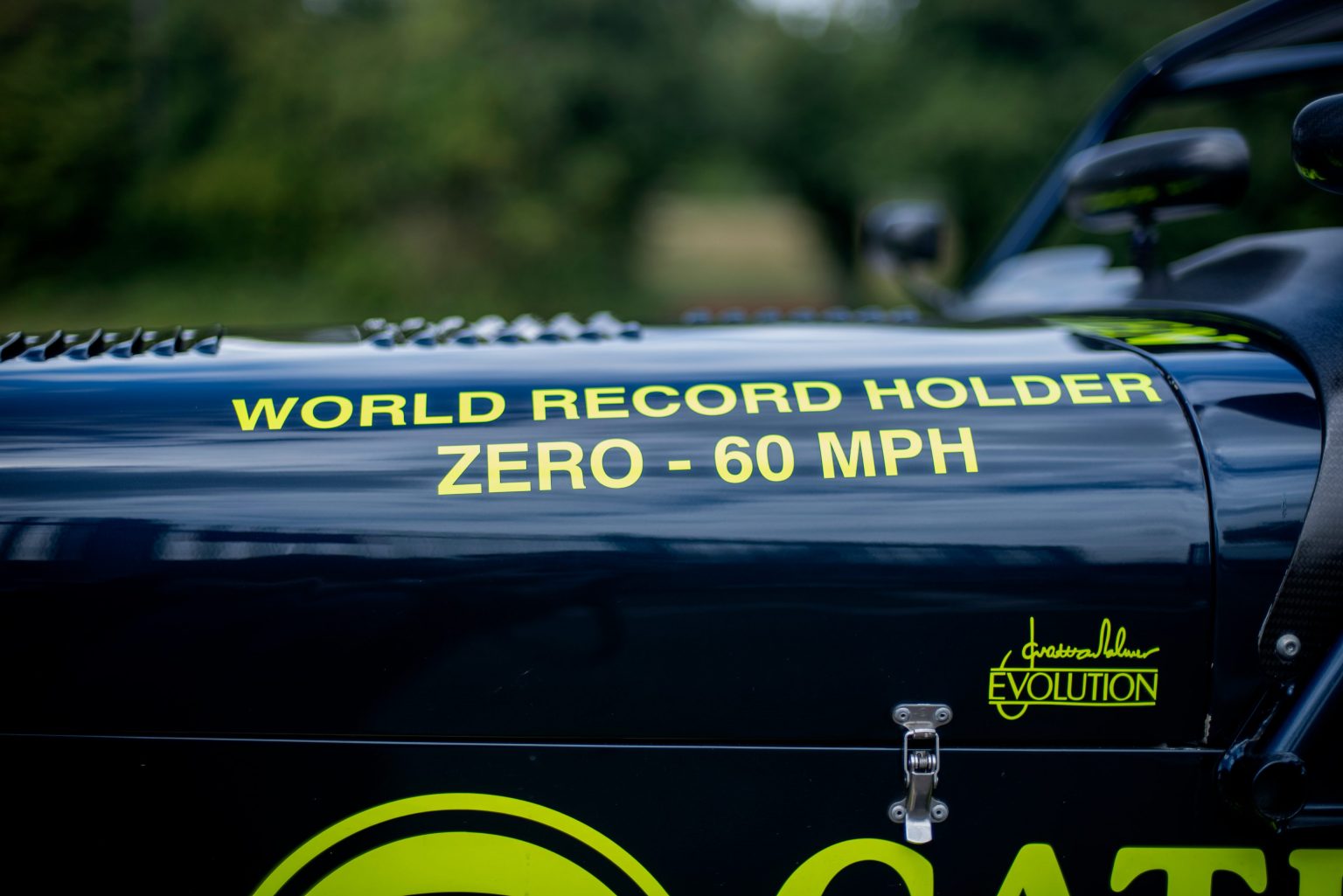 Record breaker! Driving the Caterham 7 JPE is a very fast blast from