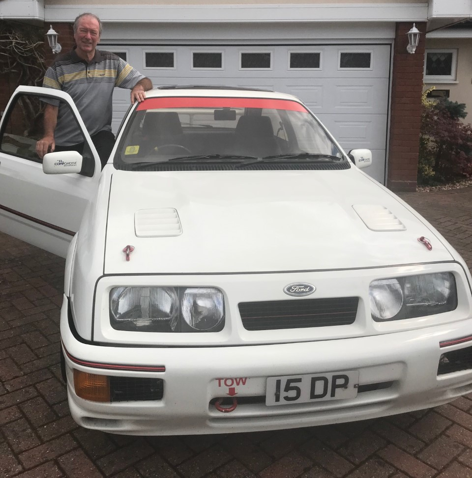 Dave Parr and the Ford Sierra Cosworth he has owned from new_Hagerty