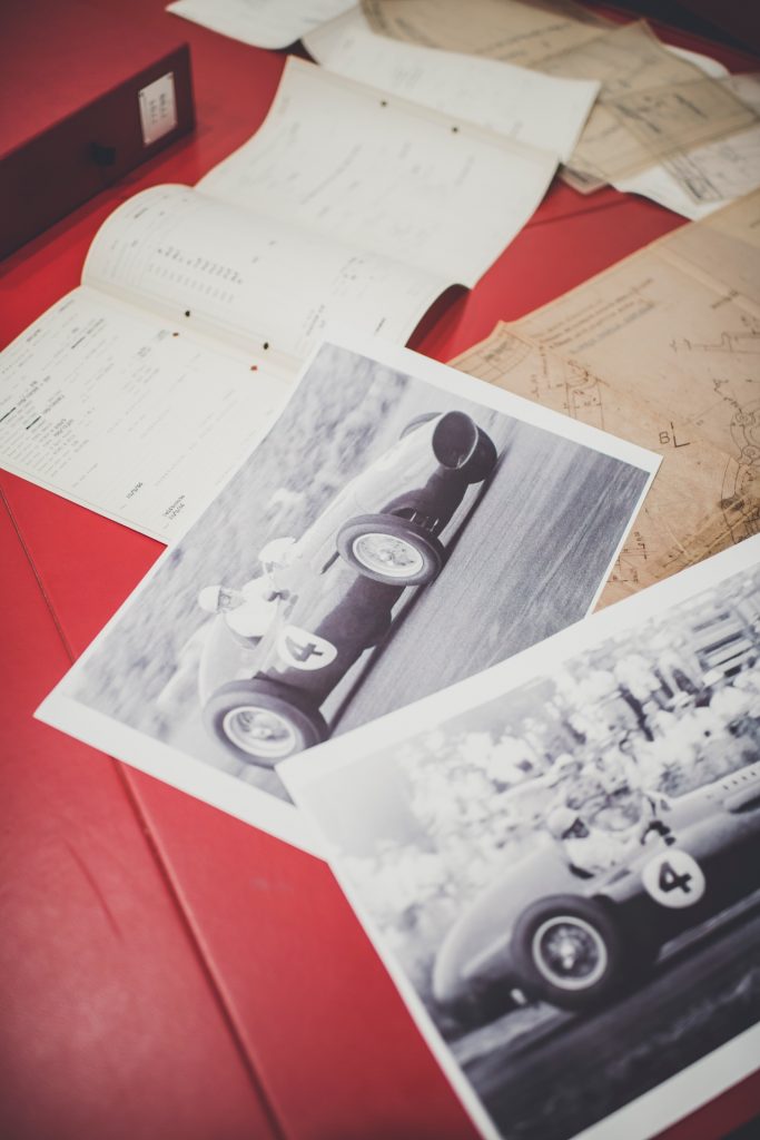 The records held by Ferrari Classiche include contemporary photos of cars in competition_Hagerty