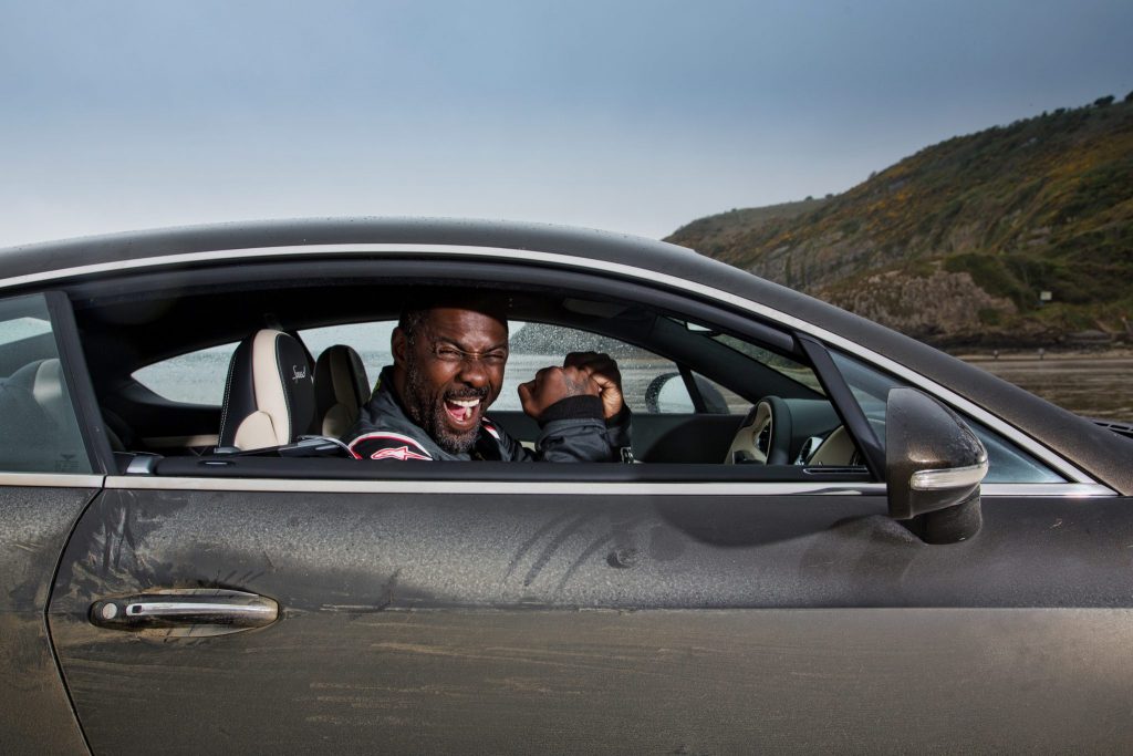Idris Elba in a Bentley