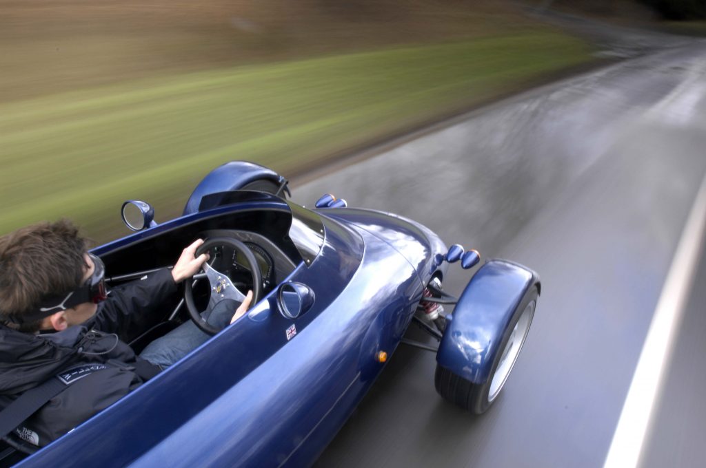 In-car Driving the Rocket sports car by the Light Car Company_James Mills_Hagerty