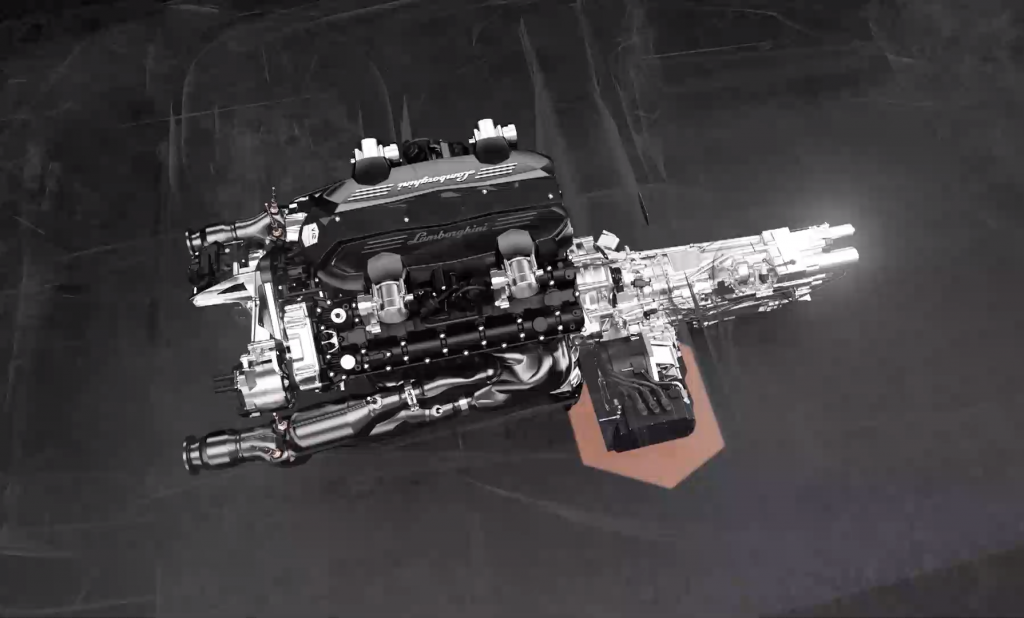 Lamborghini Sian roadster V12 hybrid powertrain 