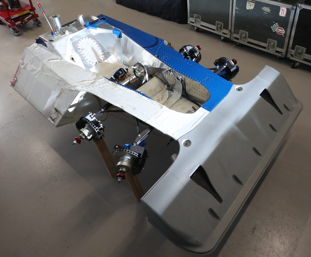 The epic challenge of building a continuation Tyrell P34 six-wheel F1 car_twin front suspension and hub assemblies