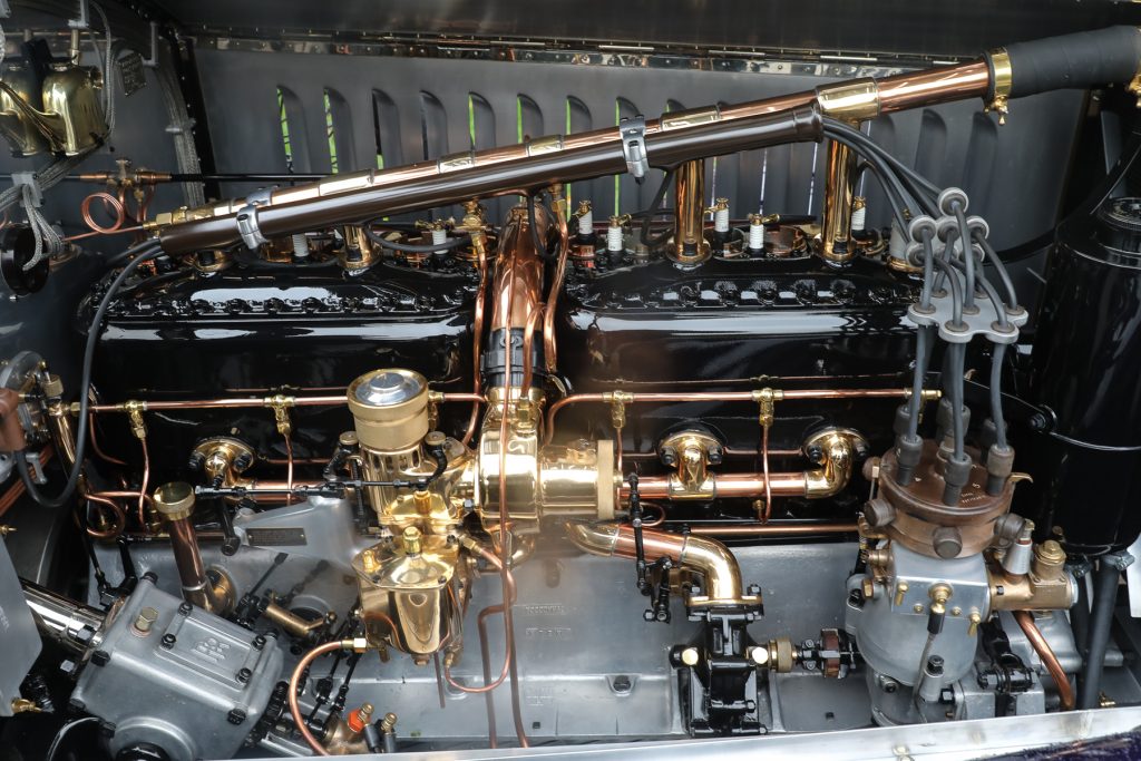 1919 Rolls-Royce 40/50 HP Silver Ghost Alpine Eagle Tourer engine bay