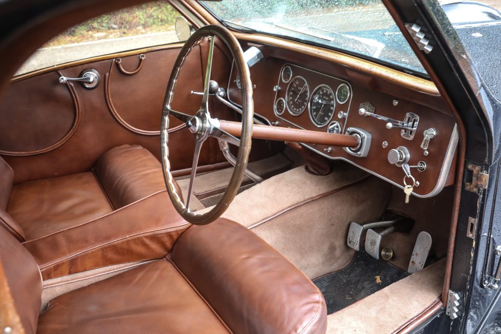 1937 Bugatti Type 57S Atalante interior