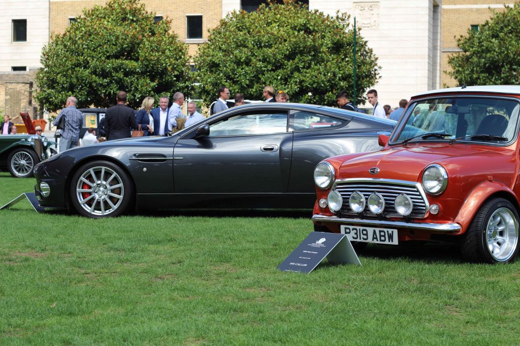 Ian Callum’s 2004 Aston Martin Vanquish S and 1995 Mini Cooper_London Concours 2020