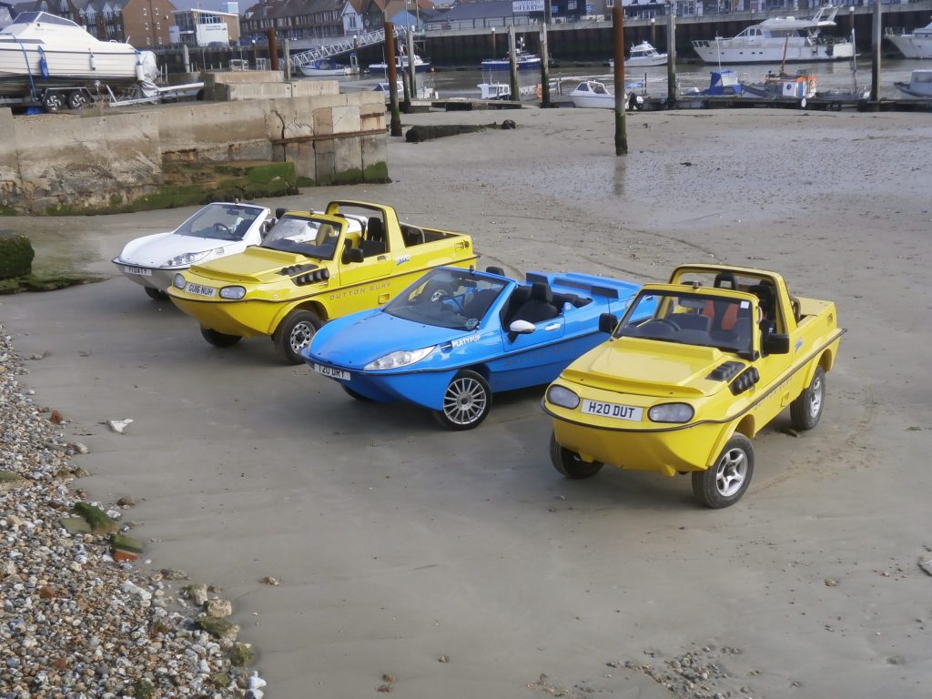 Dutton started making amphibious cars in 1989