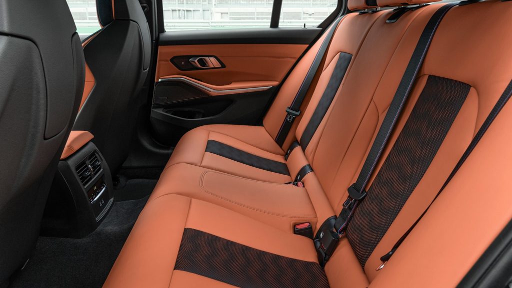 New 2021 BMW M3 Competition back seats