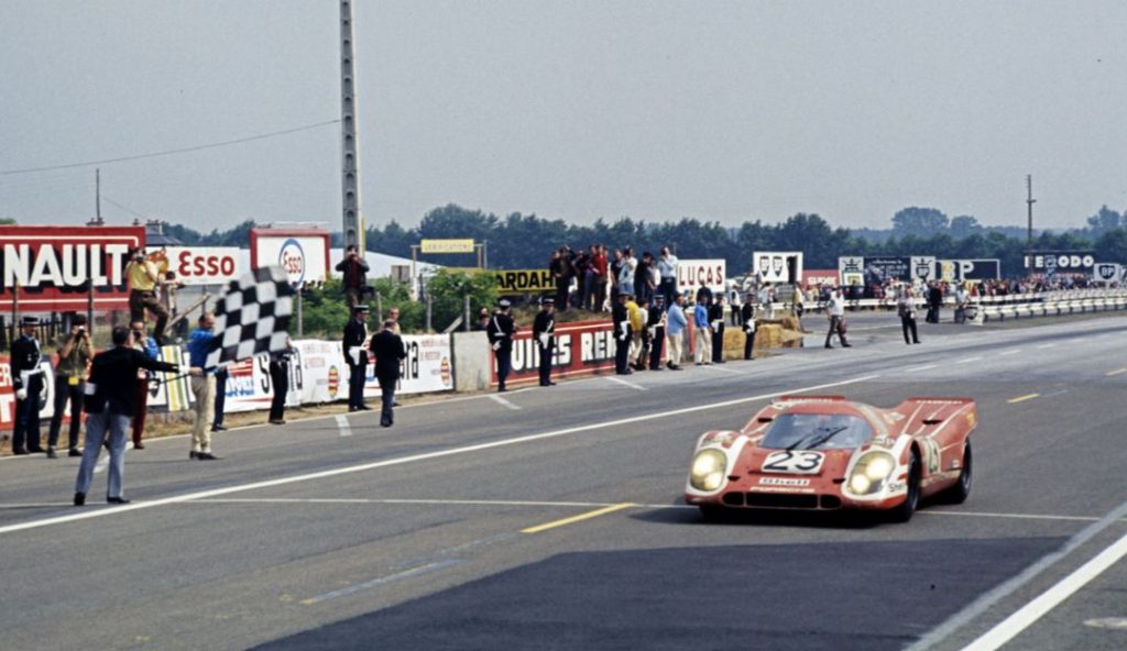 Porsche 917 wins the 1970 Le Mans