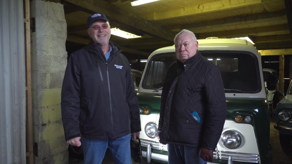 Tom Cotter and Vernon with 170 classic cars