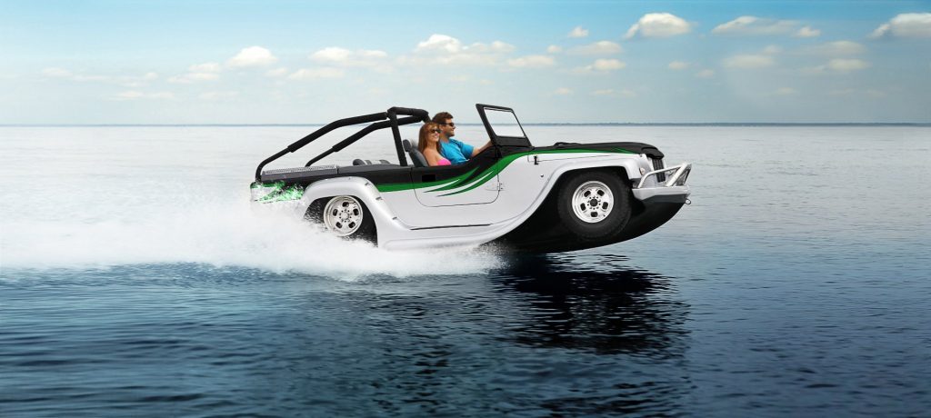 The Watercar amphibious car is capable of up to 60mph on water