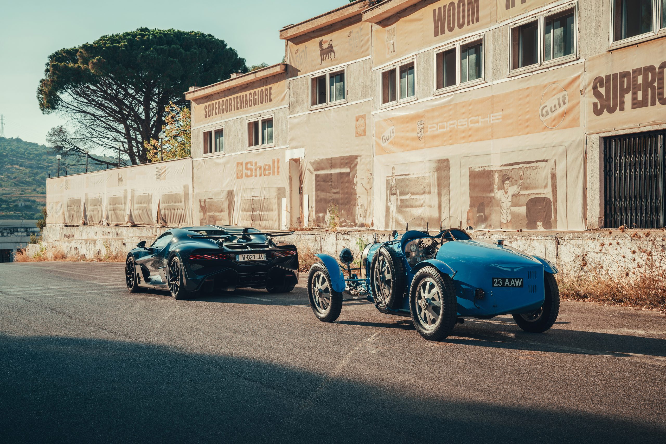 The Bugatti Divo and Type 35 hit the historic Targa Florio route together