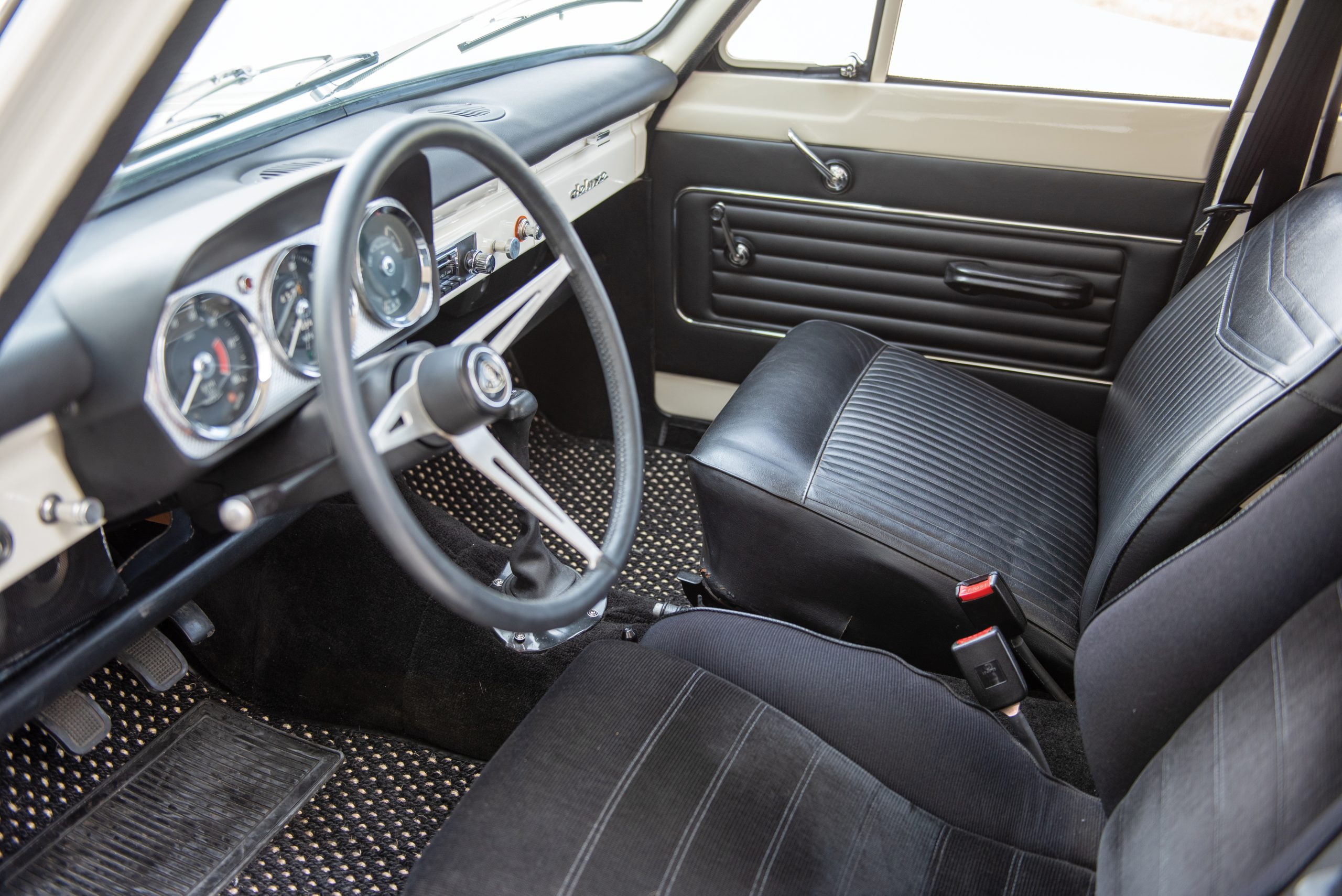 Interior of the Ford Cortina Lotus estate