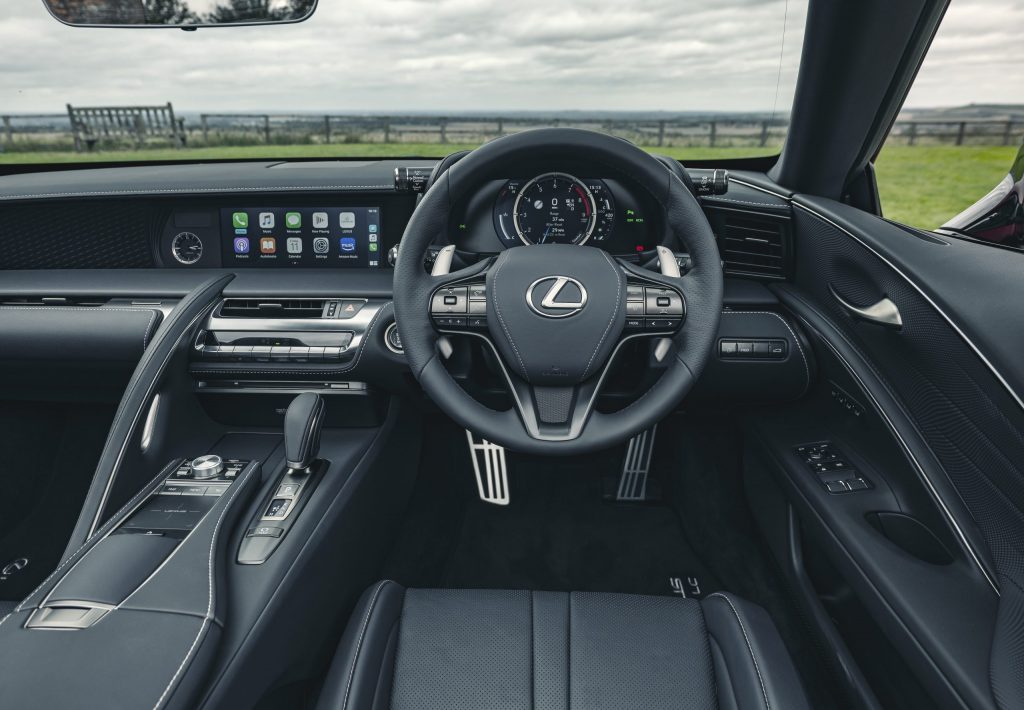 Lexus LC500 Convertible interior