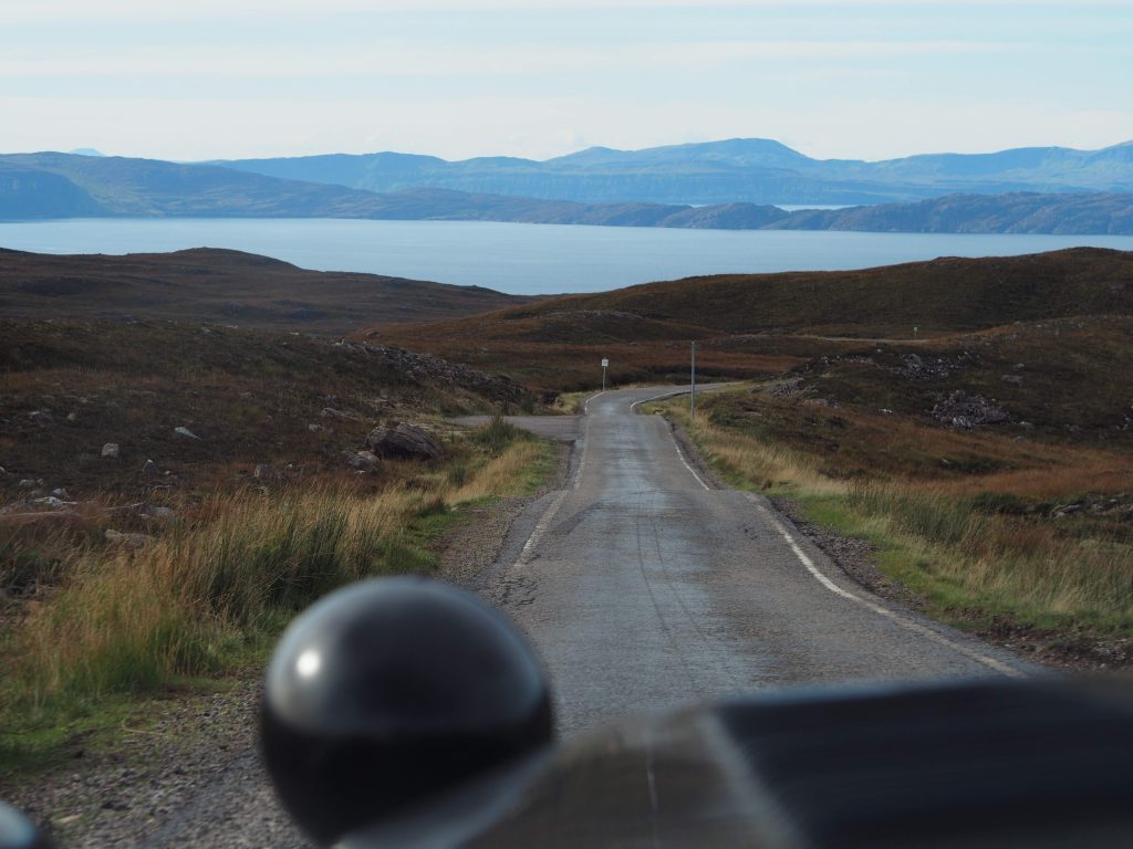 Nik Berg drives the Applecross Pass in a Caterham 7