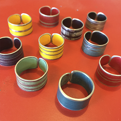 Rings made by Joyride Jewelry