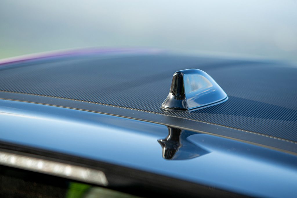 Toyota GT Yaris shark fin aerial on roof