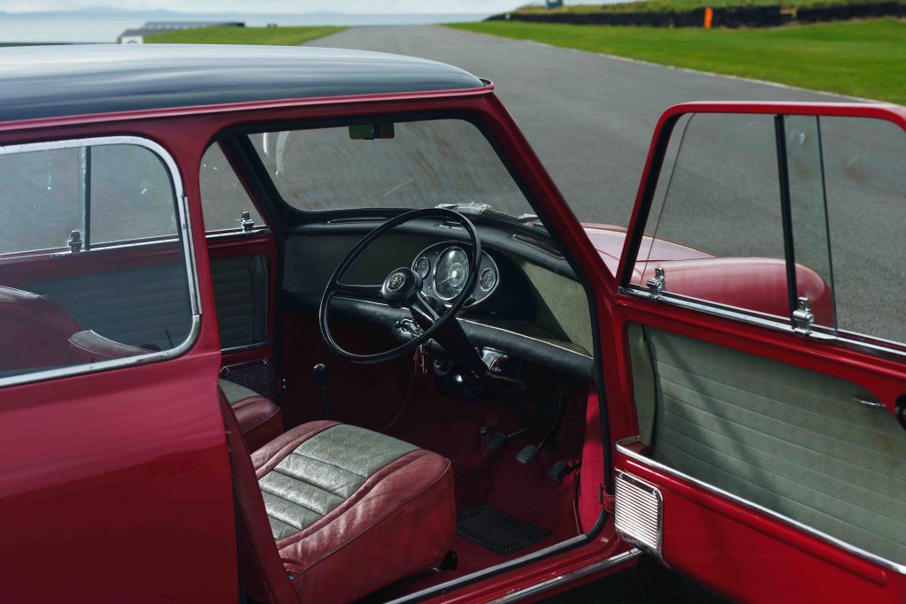 Original 1961 Mini Cooper interior