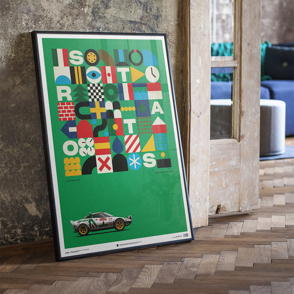 Lancia Stratos poster_2020 Christmas gift ideas for car enthusiasts_Hagerty