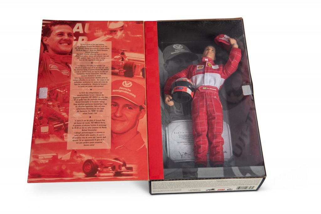 Michael Schumacher Barbie doll set collectible automobilia