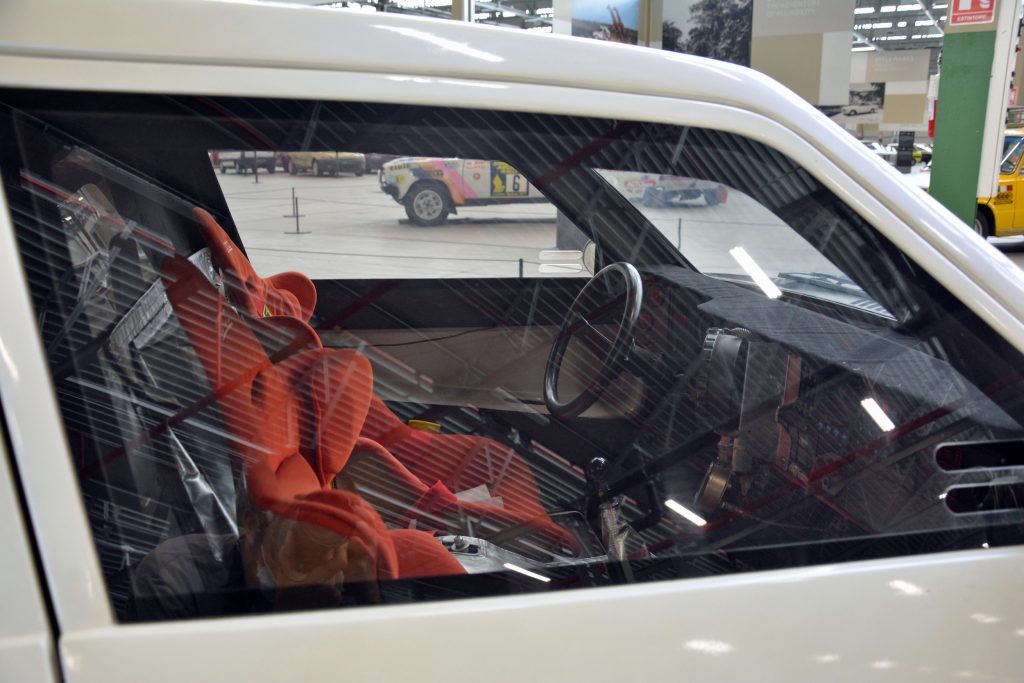 Lancia ECV 2 prototype rally car interior of 1988