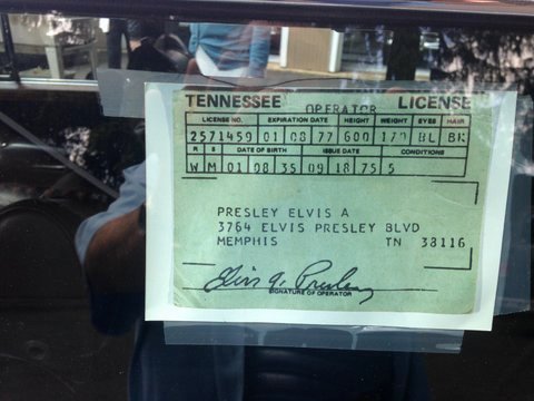 Paperwork for Mercedes 600 Pullman owned by Elvis Presley