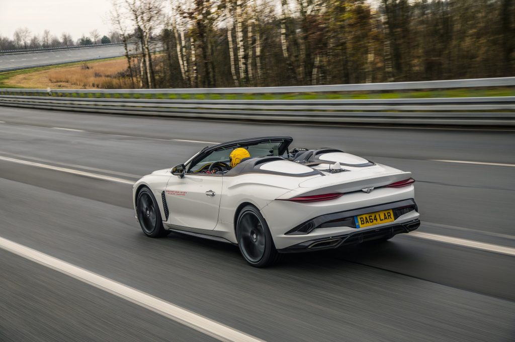 Bentley Bacalar barchetta tops 200mph in tests –hairbrush required