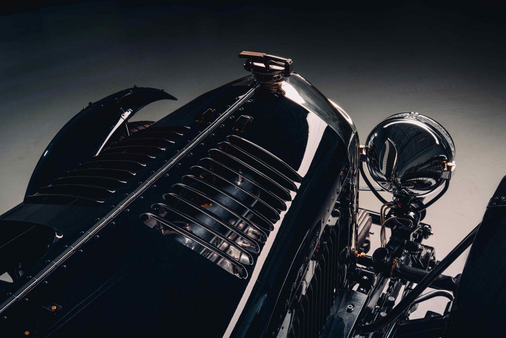 1929 Bentley Blower continuation car engine shot