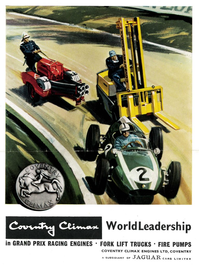 Coventry Climax Grand Prix Racing Engine Poster