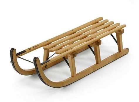 Davos toboggan wooden sledge