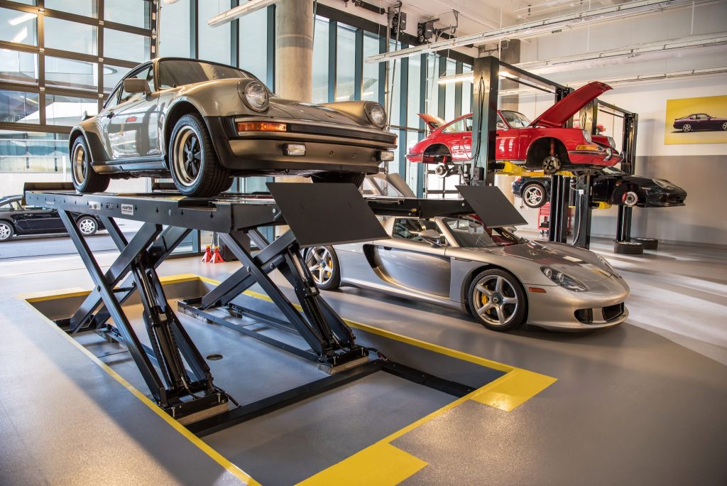 Porsche workshop