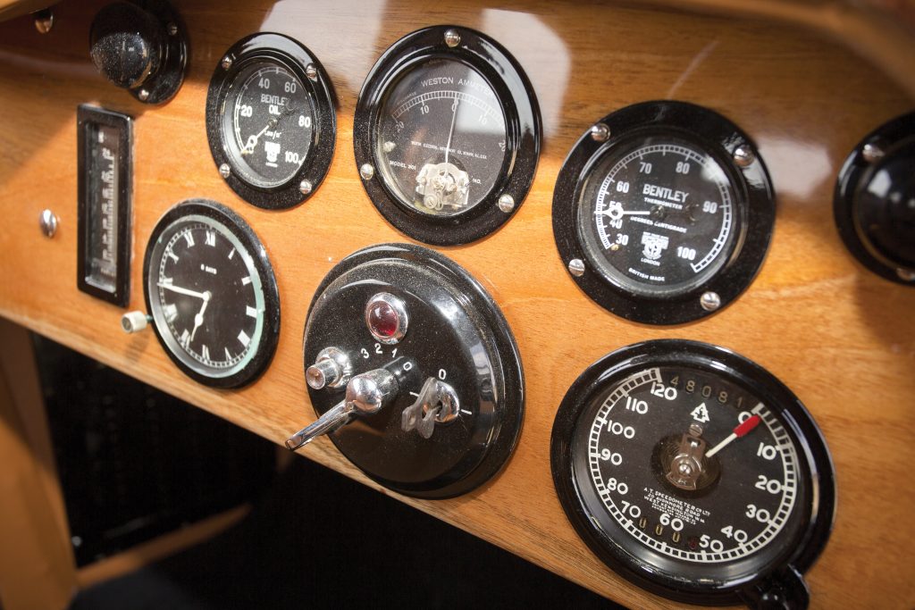 Instruments of Bentley 8 Litre Mulliner 1932