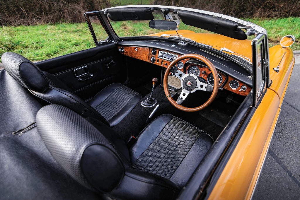 MGB Roadster interior