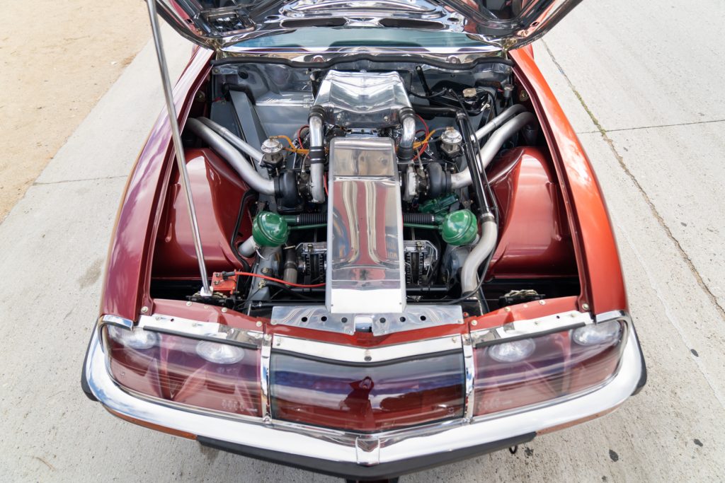 Citroen SM Bonneville racer V6 twin turbo engine