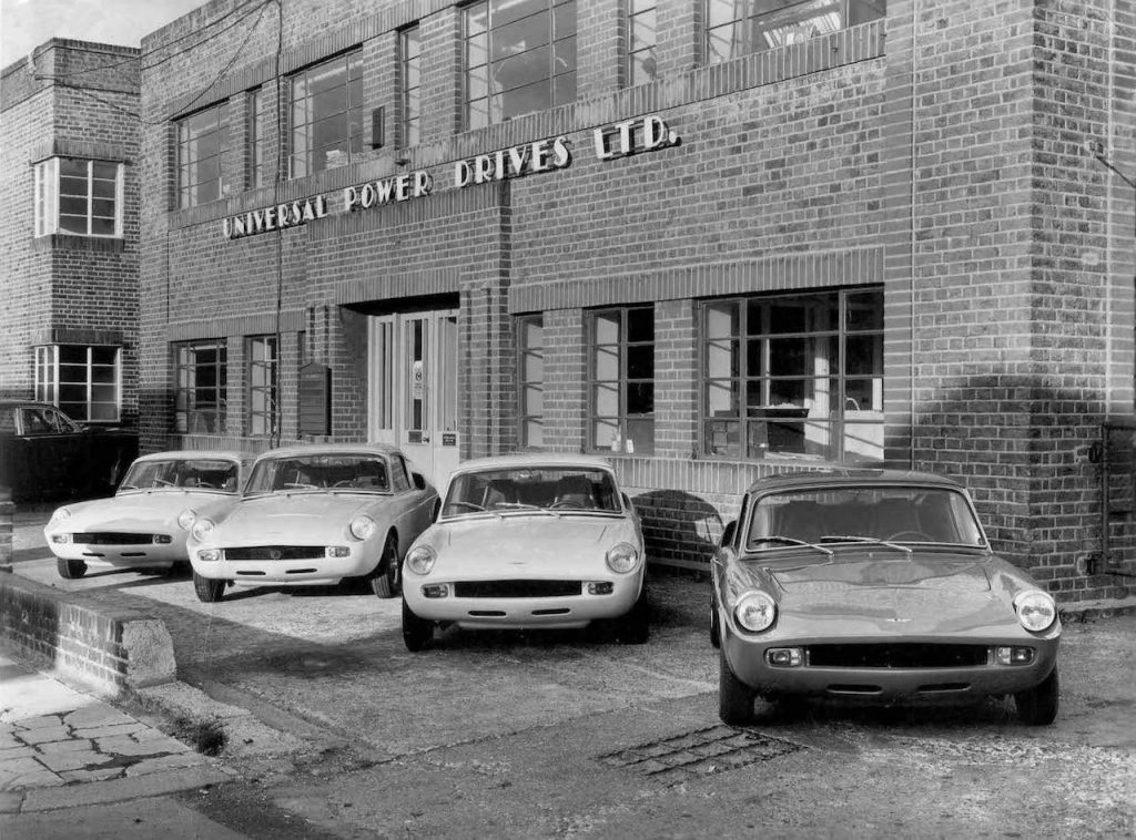 Four GTs outside the Unipower factory