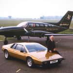 Colin Chapman with Lotus Esprit