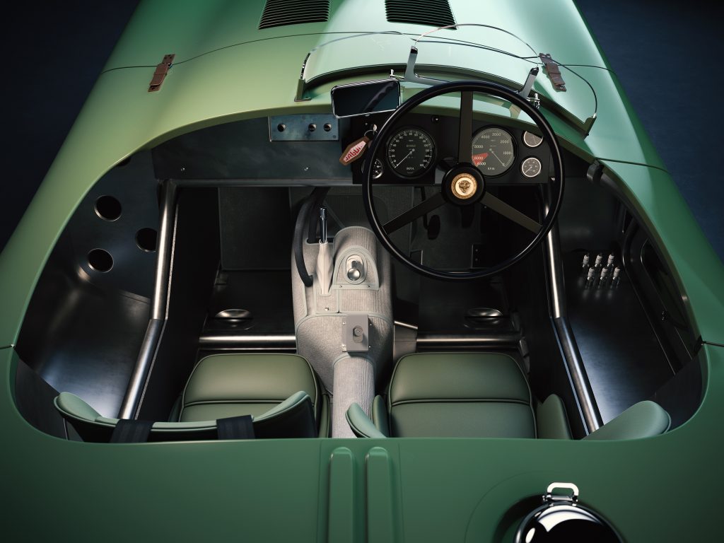 Jaguar C-type continuation car interior