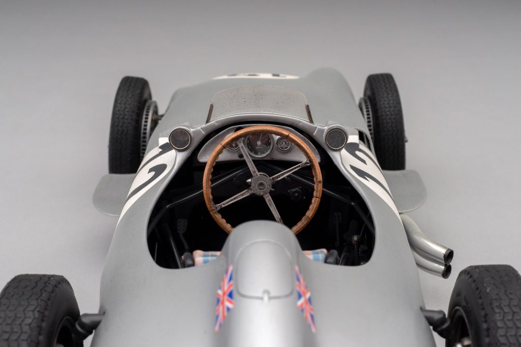 Stirling Moss Mercedes model cockpit