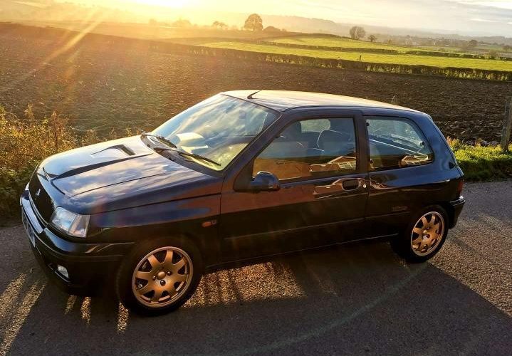 Lee Sunderland and his Renault Clio Williams