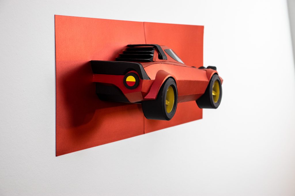 Lancia Stratos paper car model 